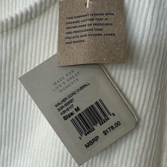 Faherty NWT corduroy overalls - Picture 5 of 9